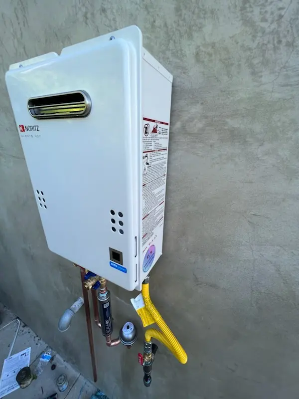 Tankless water heater installation for Ash Manor homes